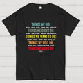 Things We Did-Retro music  T-Shirt