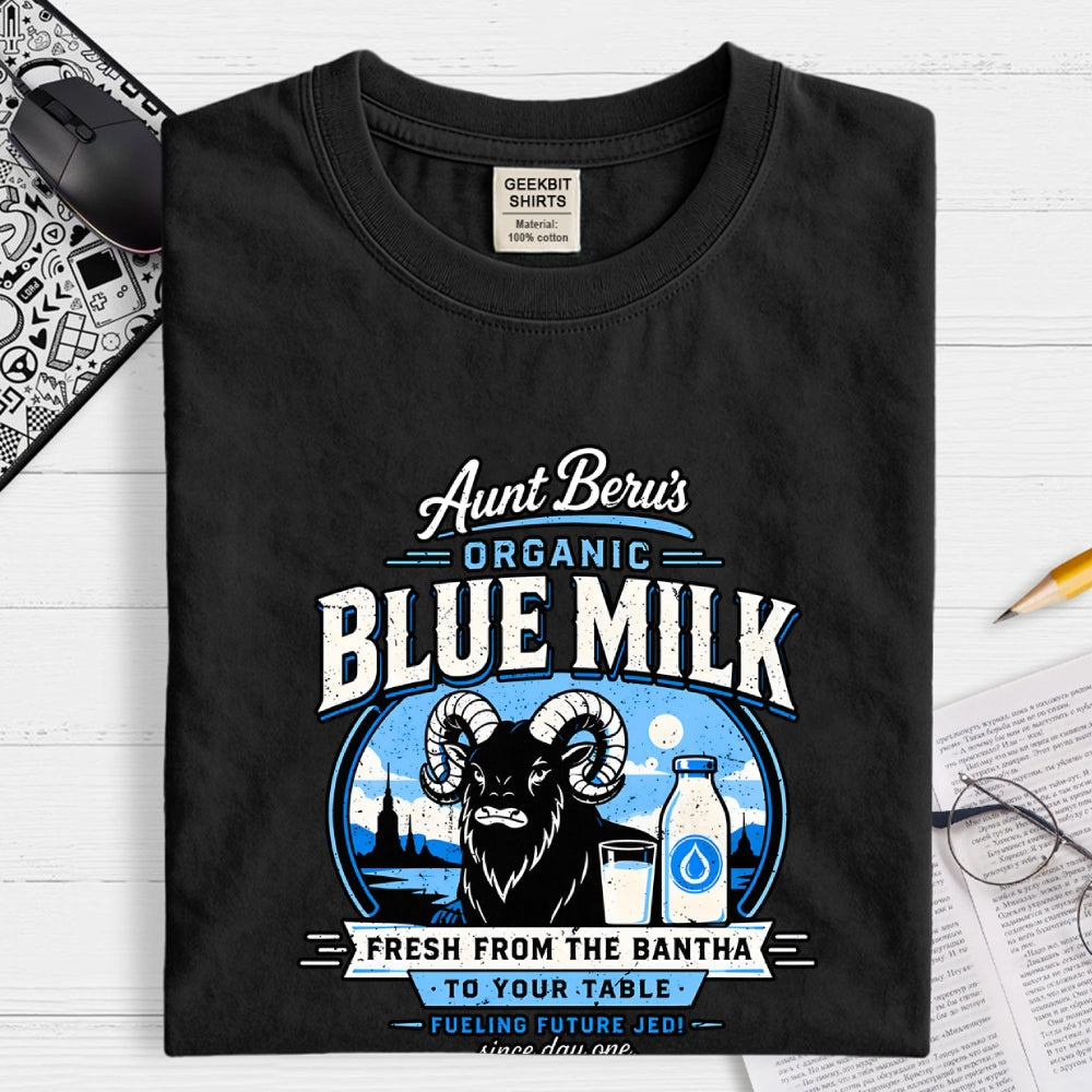 Organic Blue Milk  T-Shirt