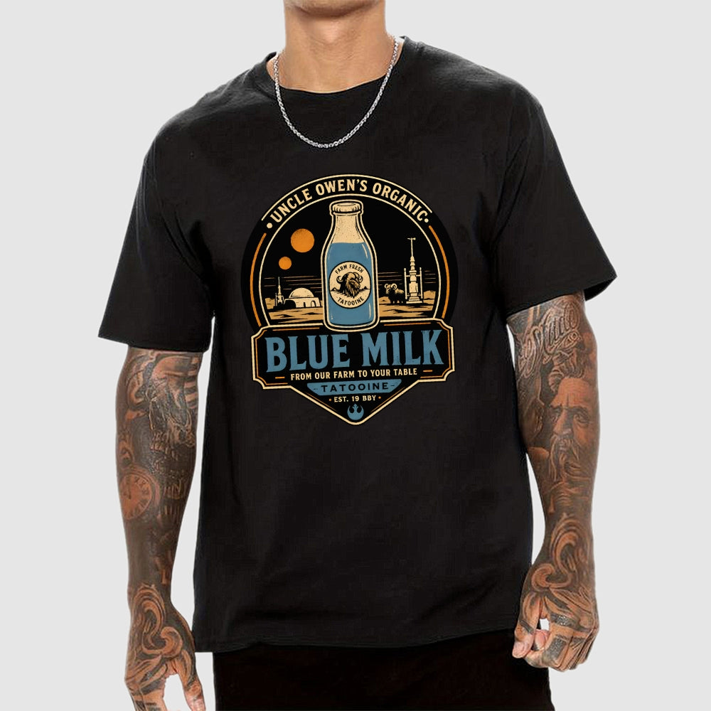 Organic Blue Milk  T-Shirt
