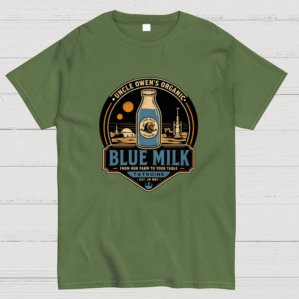 Organic Blue Milk  T-Shirt