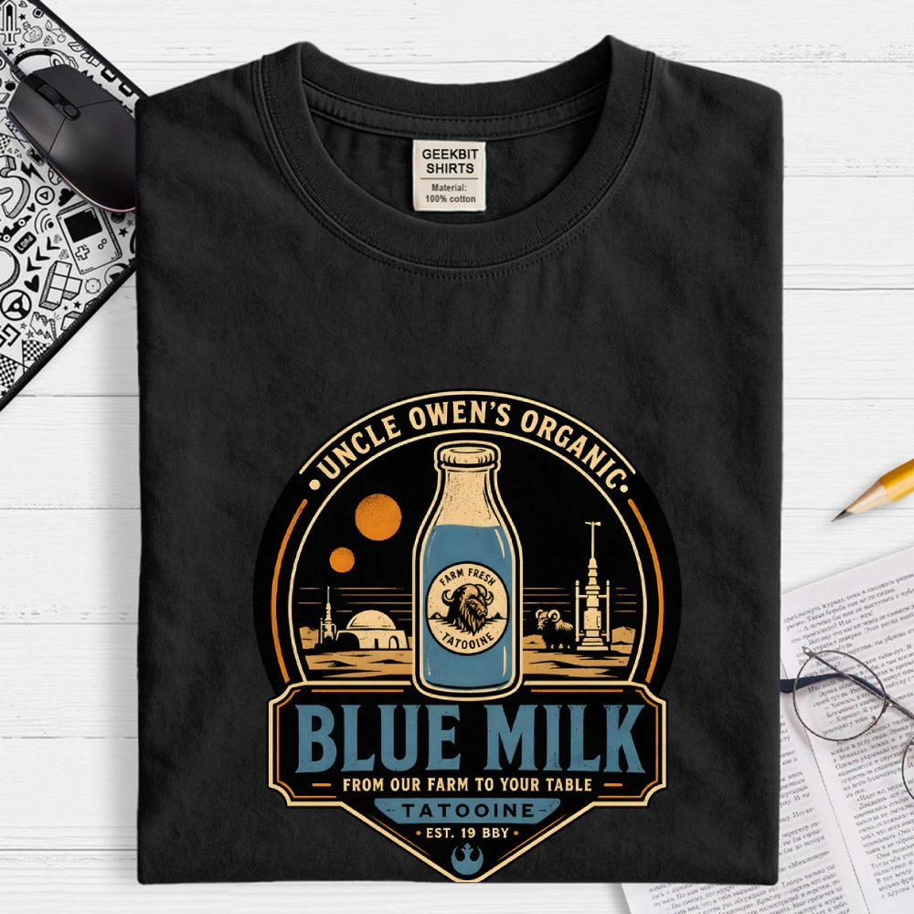 Organic Blue Milk  T-Shirt