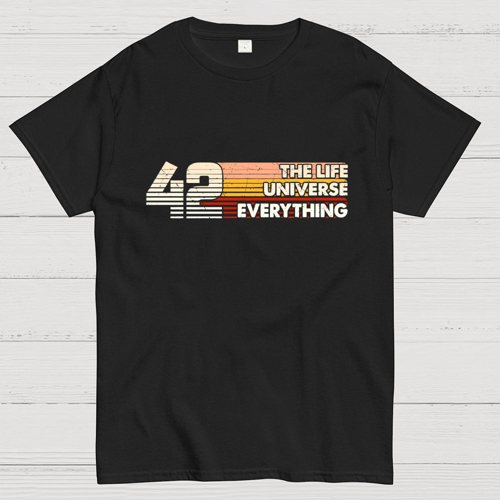 Retro Style 42 The Answer To Life The Universe And Everything  T-Shirt