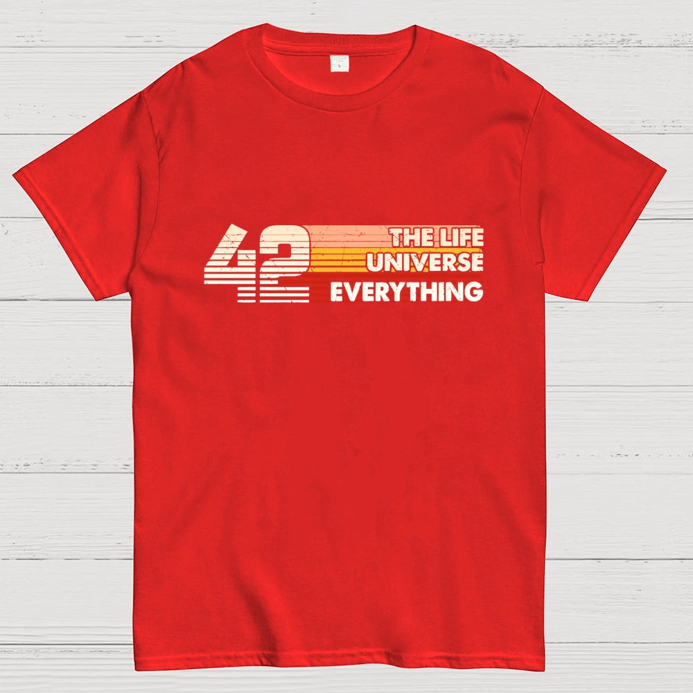 Retro Style 42 The Answer To Life The Universe And Everything  T-Shirt