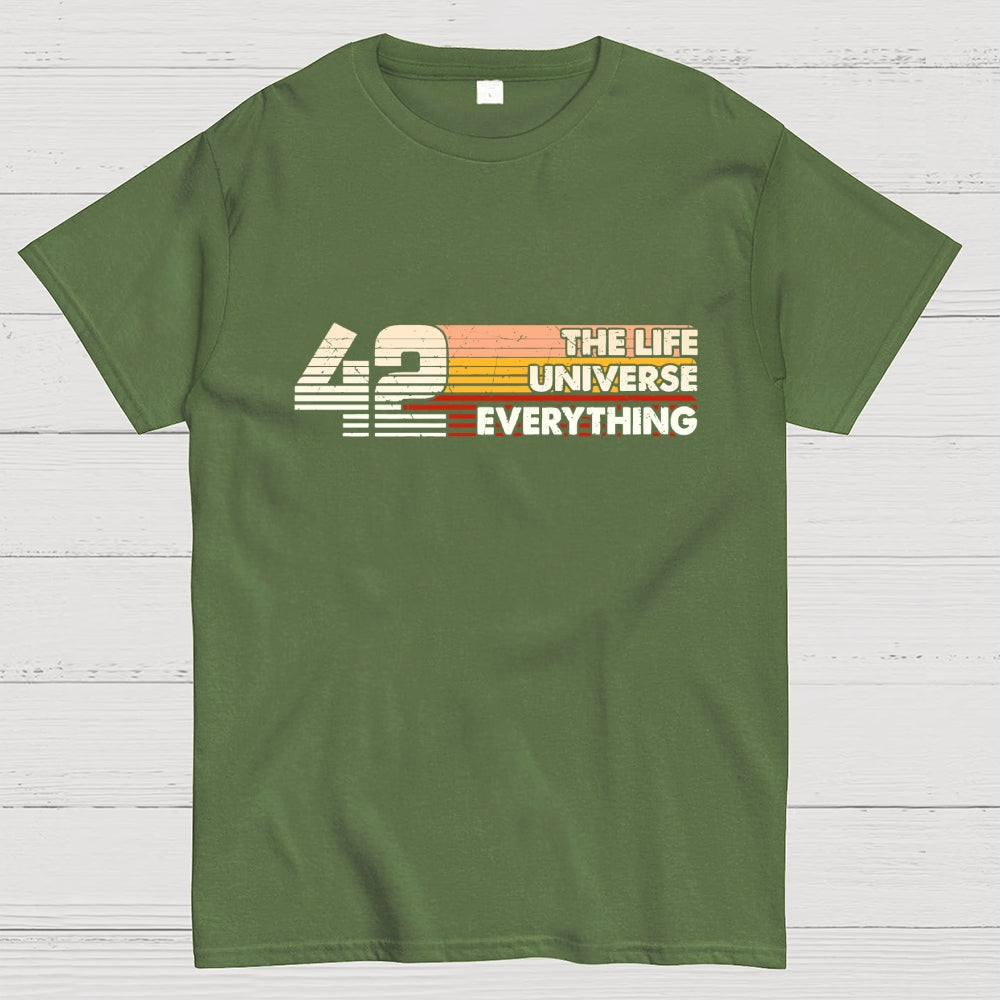Retro Style 42 The Answer To Life The Universe And Everything  T-Shirt