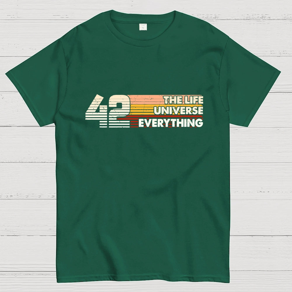 Retro Style 42 The Answer To Life The Universe And Everything  T-Shirt