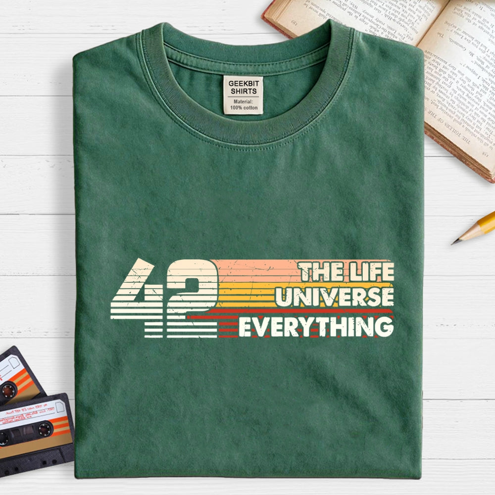 Retro Style 42 The Answer To Life The Universe And Everything  T-Shirt