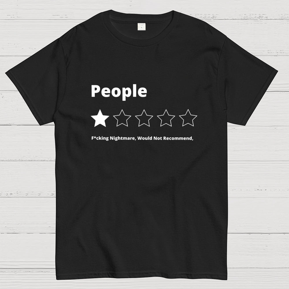 Funny Review People One Star Rating  T-Shirt