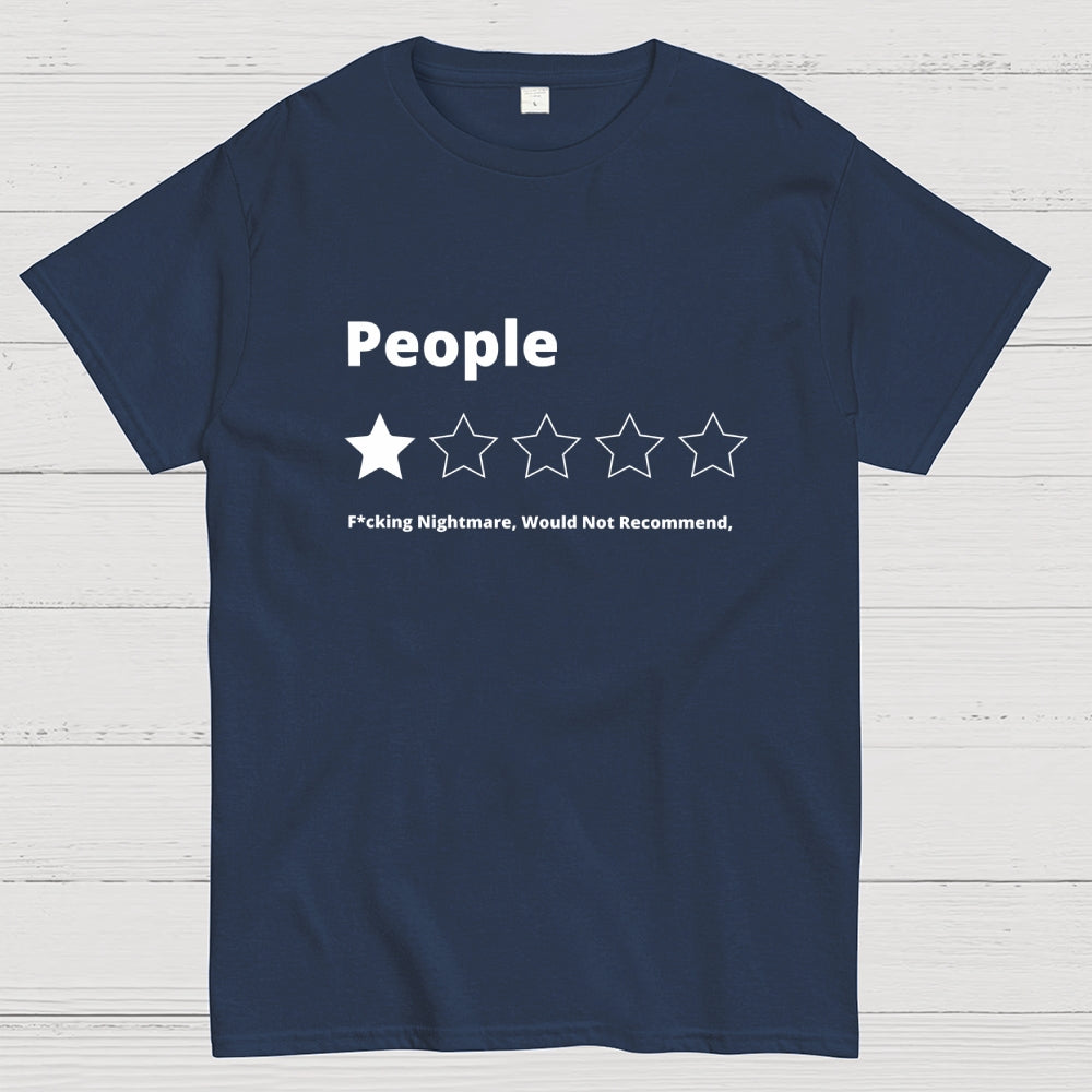 Funny Review People One Star Rating  T-Shirt