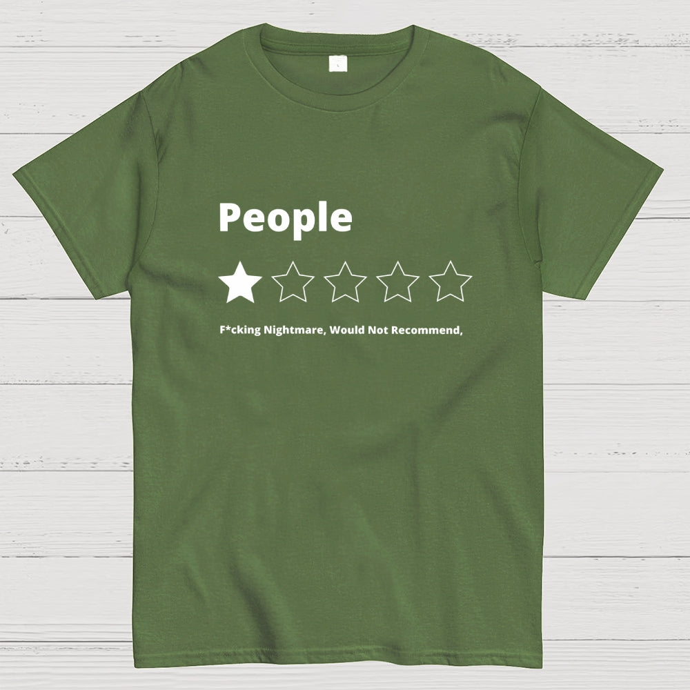 Funny Review People One Star Rating  T-Shirt