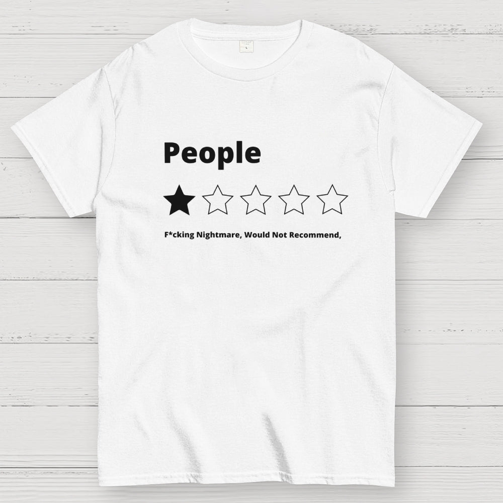 Funny Review People One Star Rating  T-Shirt