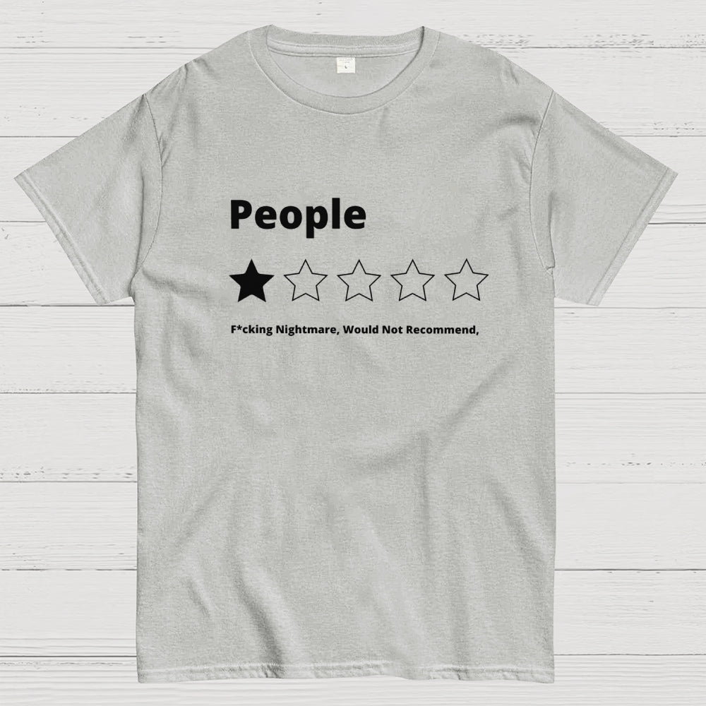 Funny Review People One Star Rating  T-Shirt