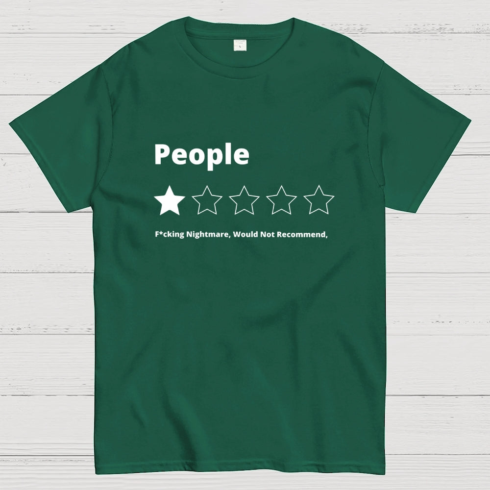 Funny Review People One Star Rating  T-Shirt