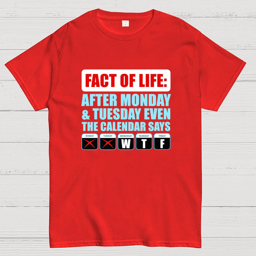 After Monday And Tuesday Even The Calendar Says WTF  T-Shirt