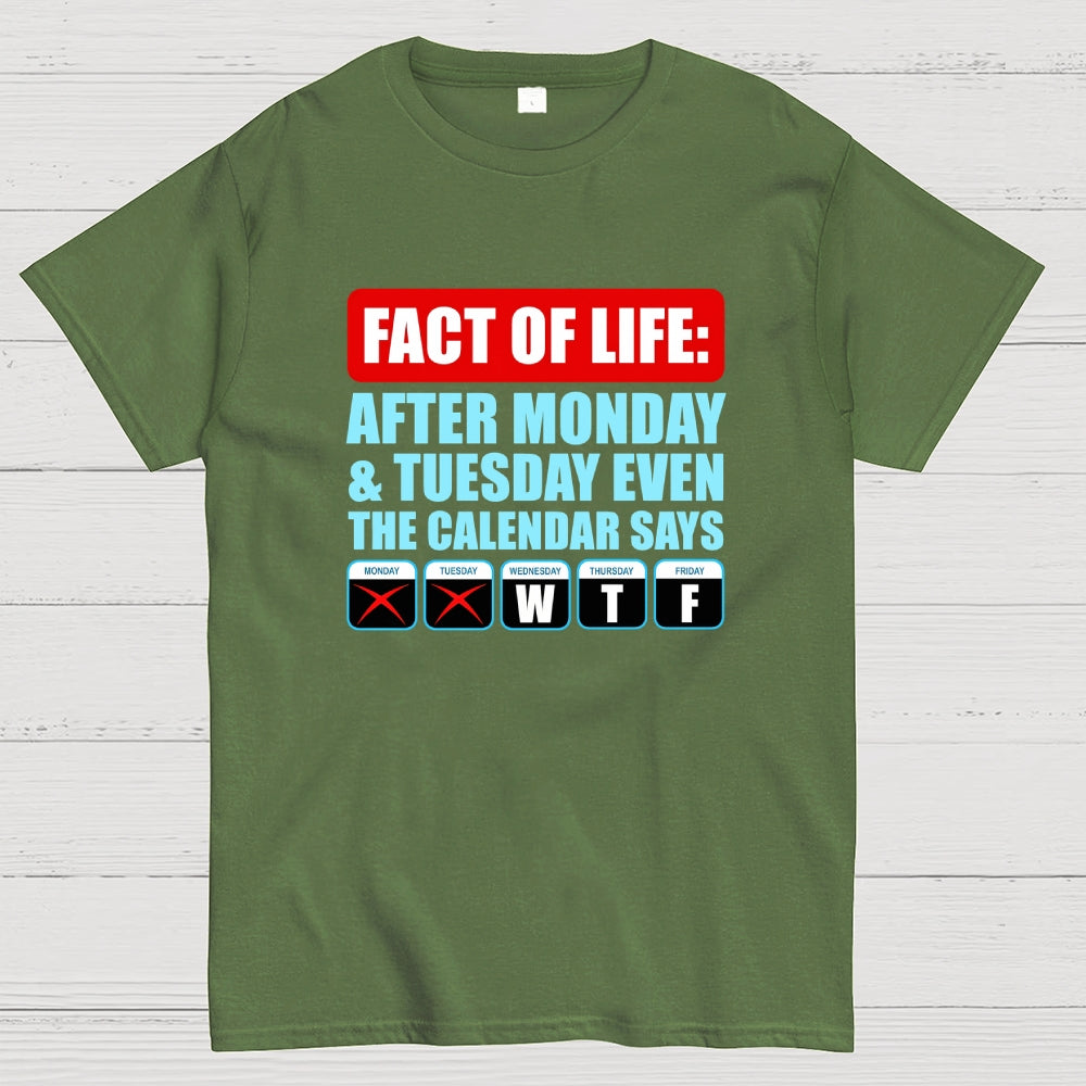 After Monday And Tuesday Even The Calendar Says WTF  T-Shirt