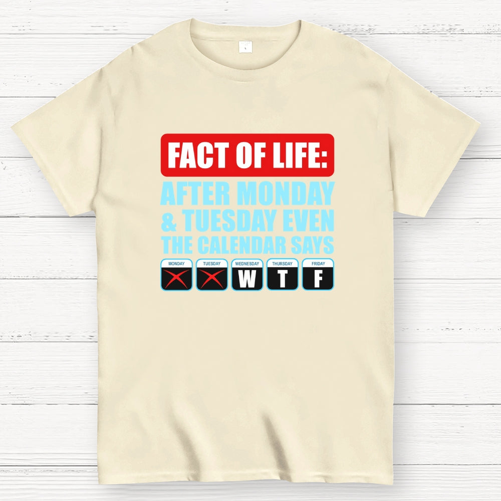 After Monday And Tuesday Even The Calendar Says WTF  T-Shirt