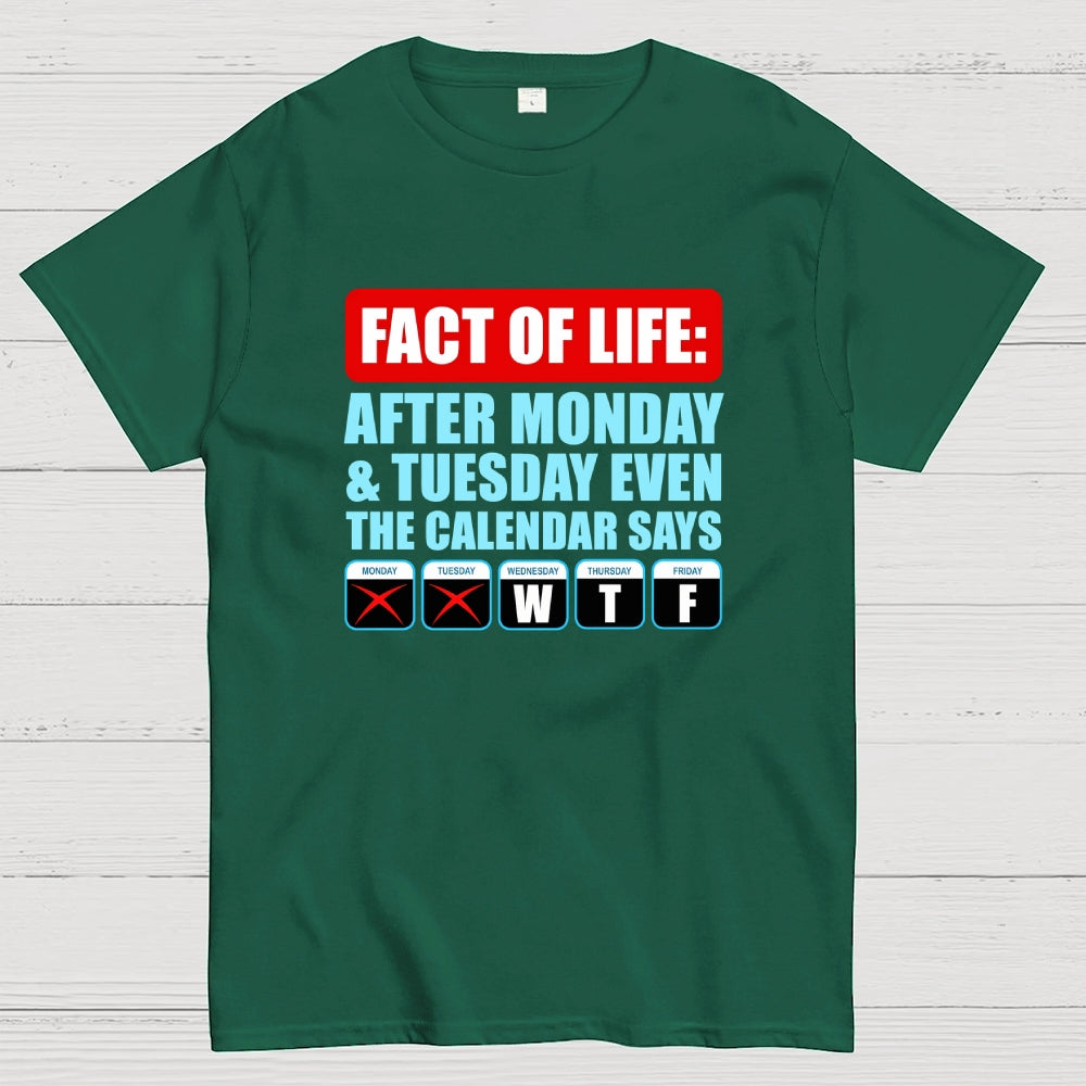 After Monday And Tuesday Even The Calendar Says WTF  T-Shirt