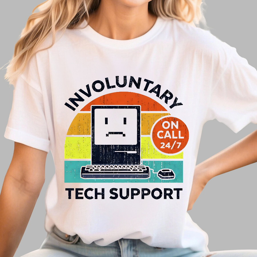 Involuntary Tech Support On Call All The Time  T-Shirt