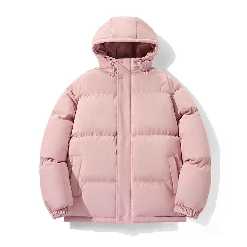 Insulating Puffer Coat - Hooded Boxy Short, Chenille