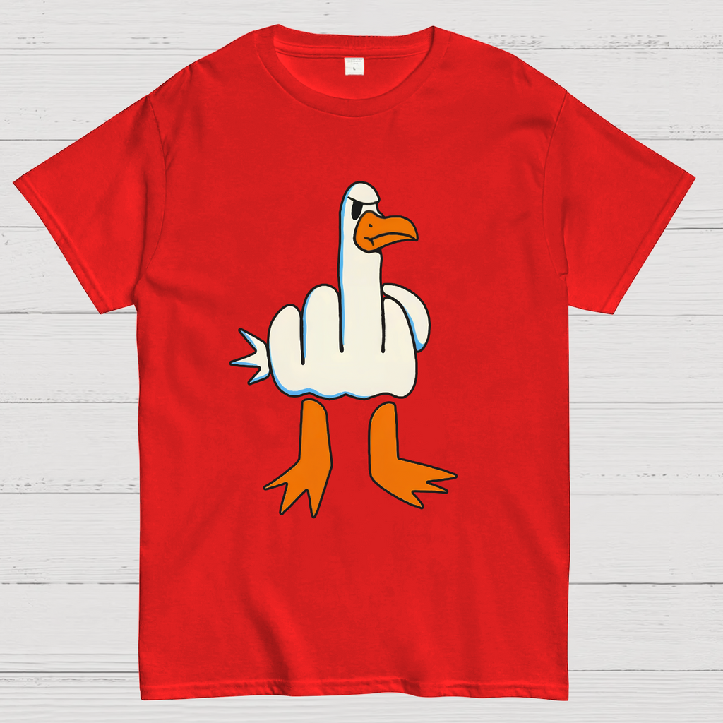 Rude Seagull Design Funny y T-Shirt