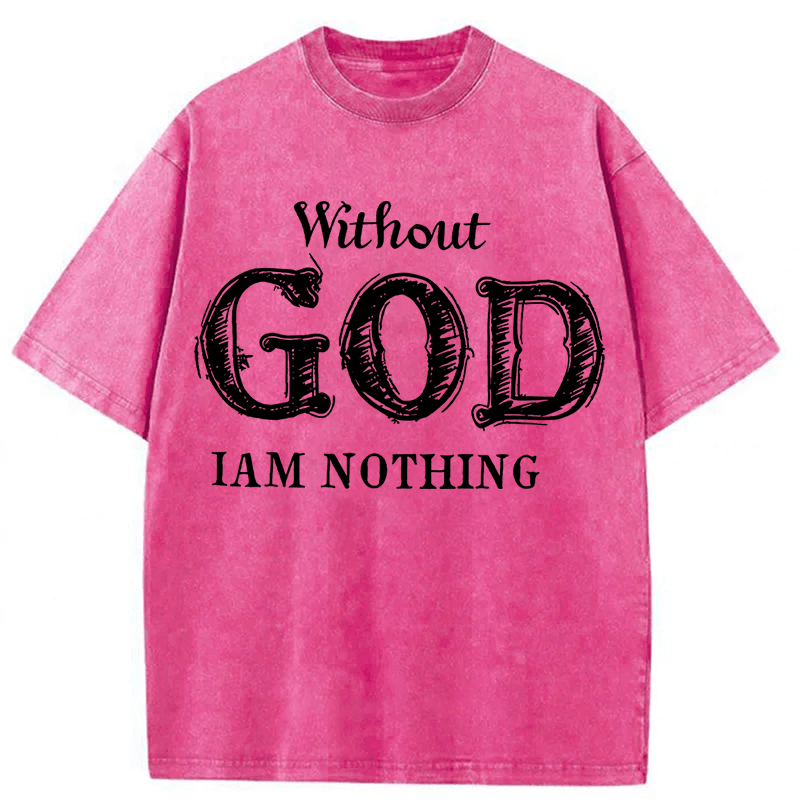 bbb God Christian Faith Washed T-shirt