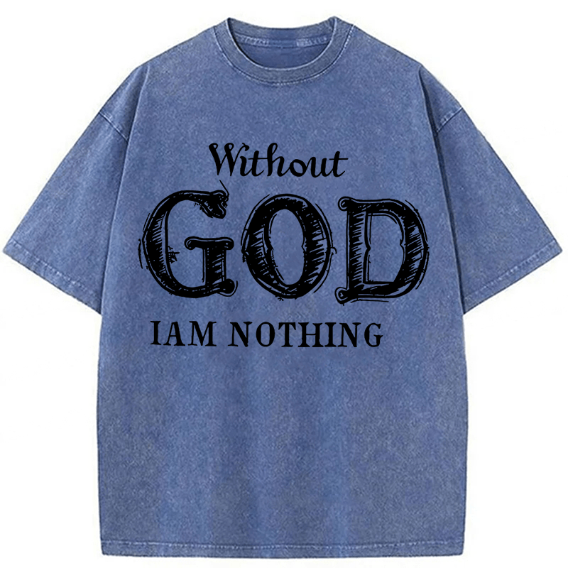 bbb God Christian Faith Washed T-shirt
