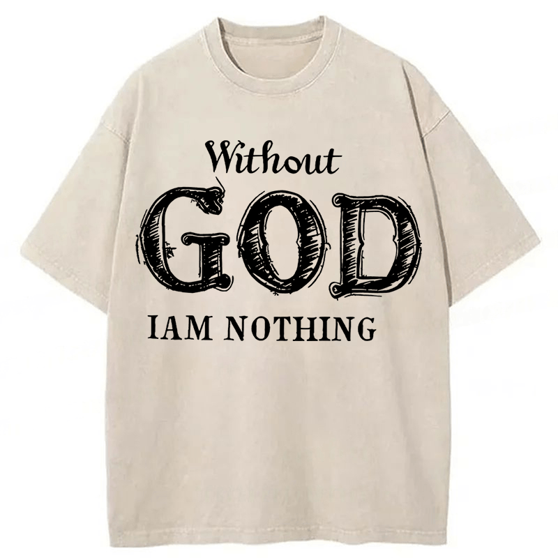 bbb God Christian Faith Washed T-shirt