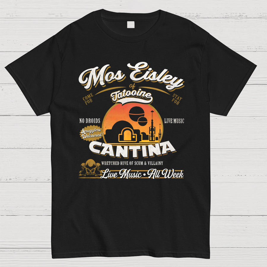 Mos Eisley Star Cantina Tatooine Graphic Print T-Shirt