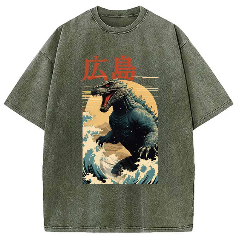 bbb Hiroshima Godzilla Vintage Washed T-Shirt