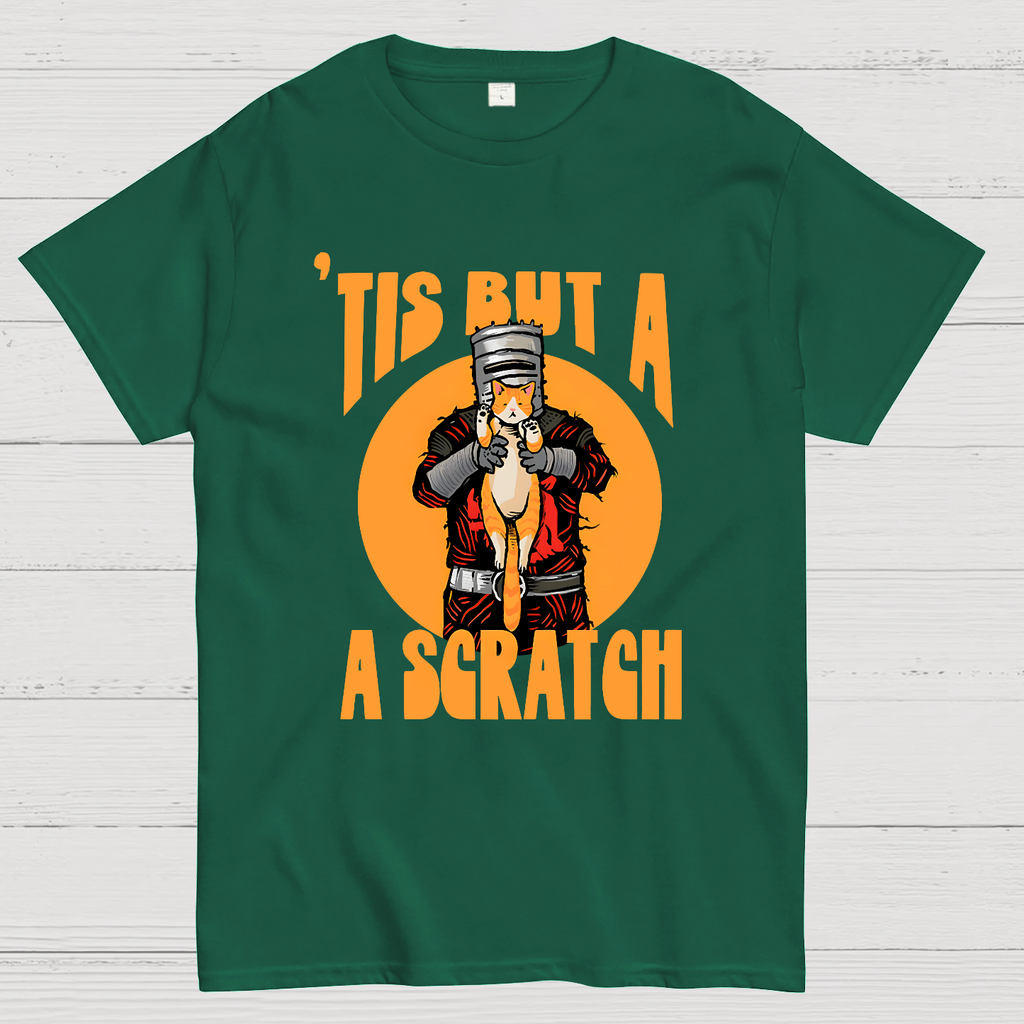 Tis But A Scratch The Black Knight Vs Cat Knight & Kitten  T-Shirt