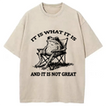 bbb Resting Frog Funny Washed T-Shirt