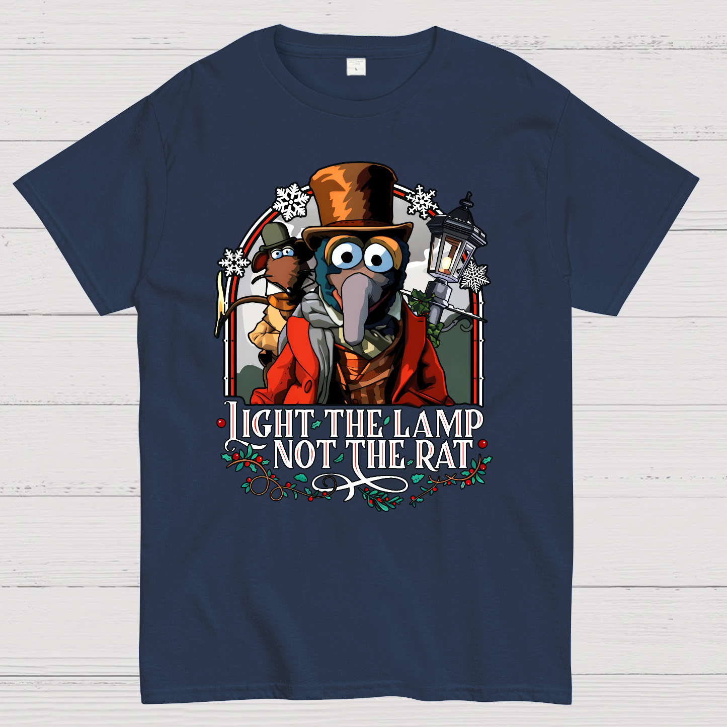 Muppet Christmas Carol - Light the Lamp Not the Rat Magnet  T-Shirt