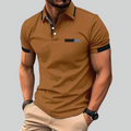 Kurzarm-Poloshirt – Lässiges Sommer-Poloshirt mit Reverskragen, ideales Geschenk für Herren
