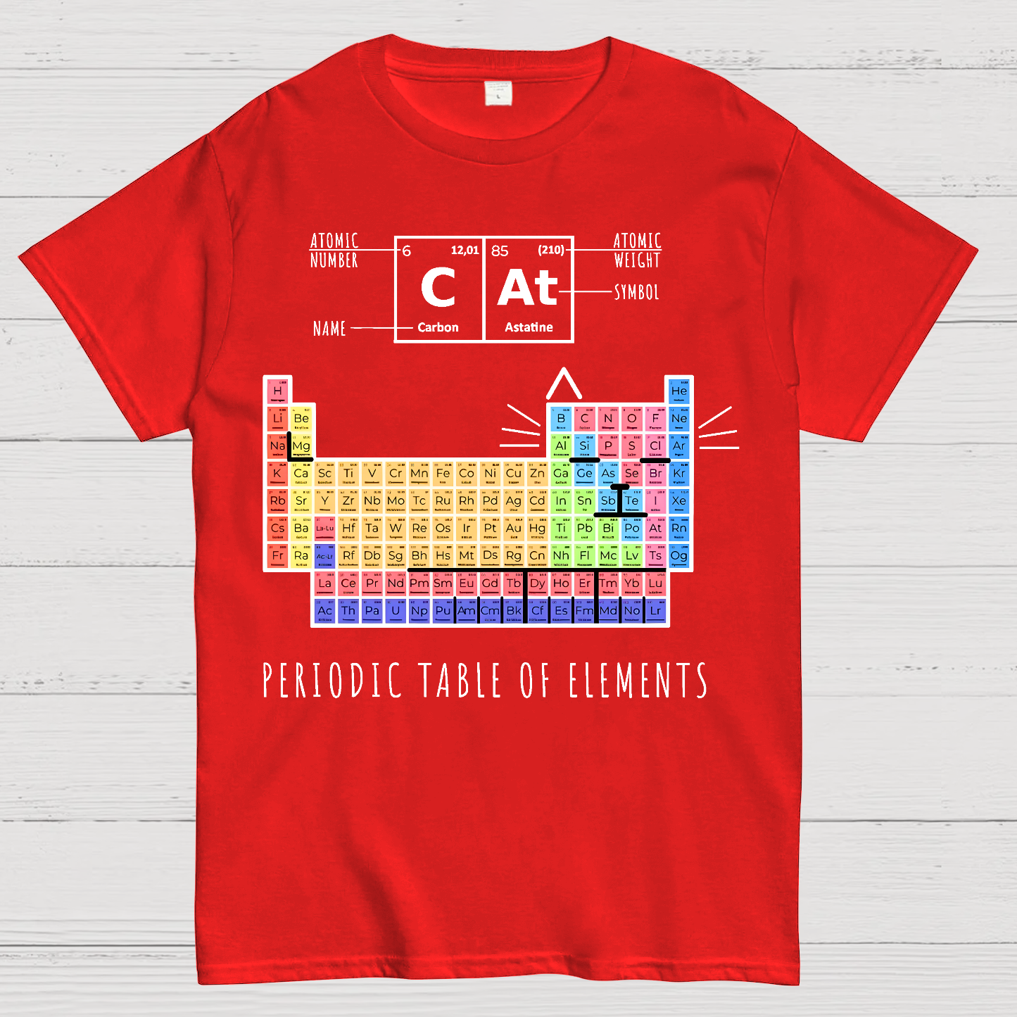 Periodic Table Of Cats  T-Shirt