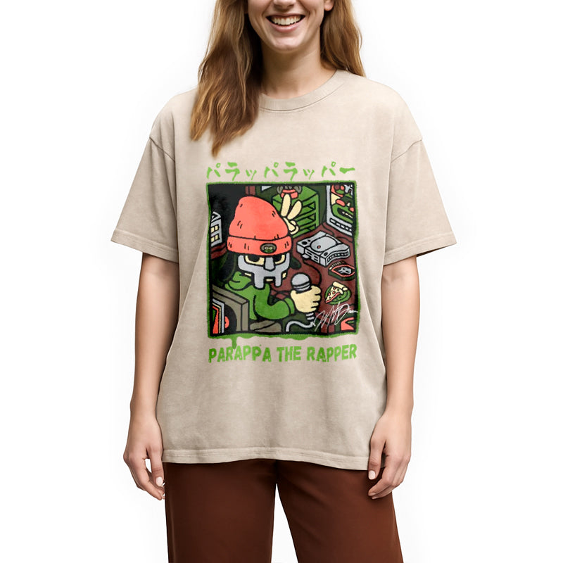 bbb PaRappa the Rapper MF DOOM Washed T-Shirt