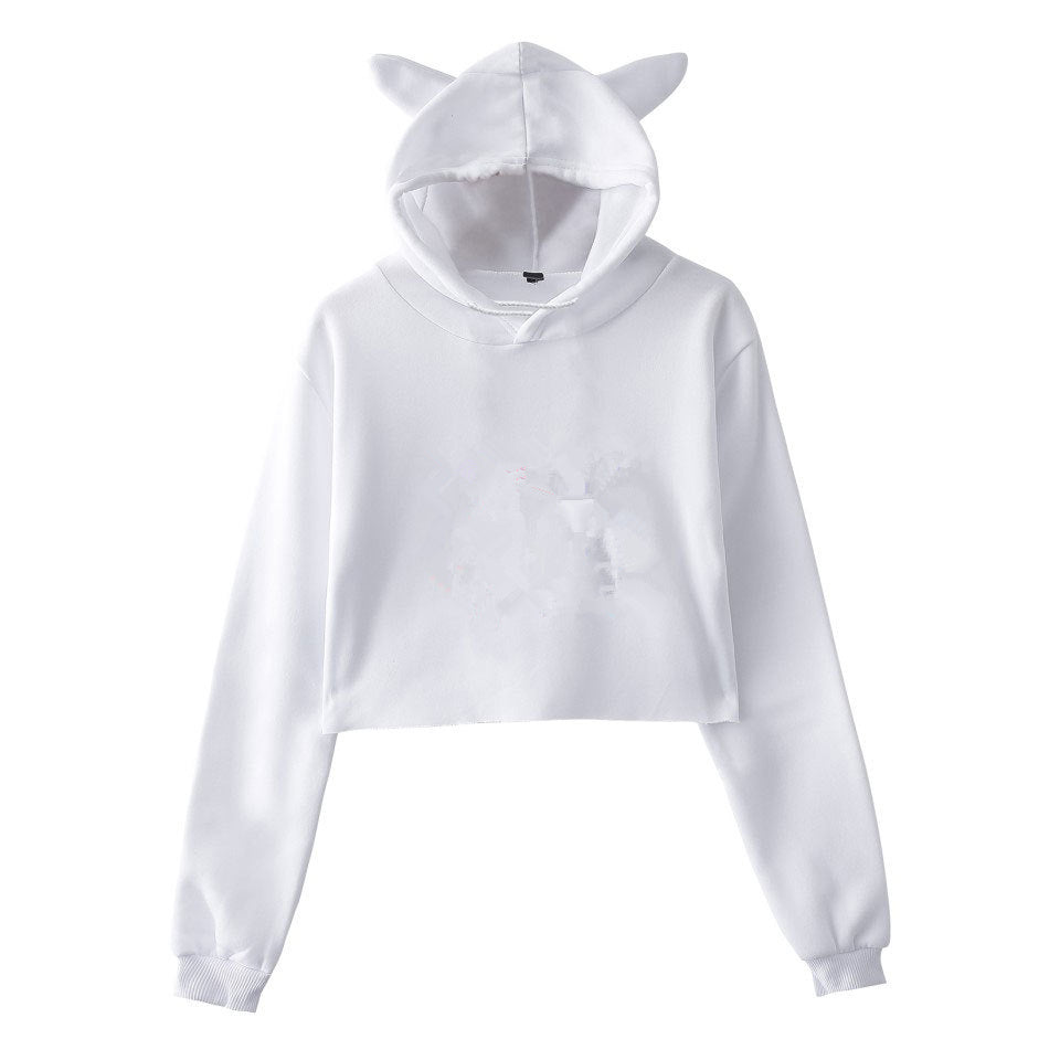 Soft Women's Cropped Hoodie - Boxy Relaxed Cut, Cotton