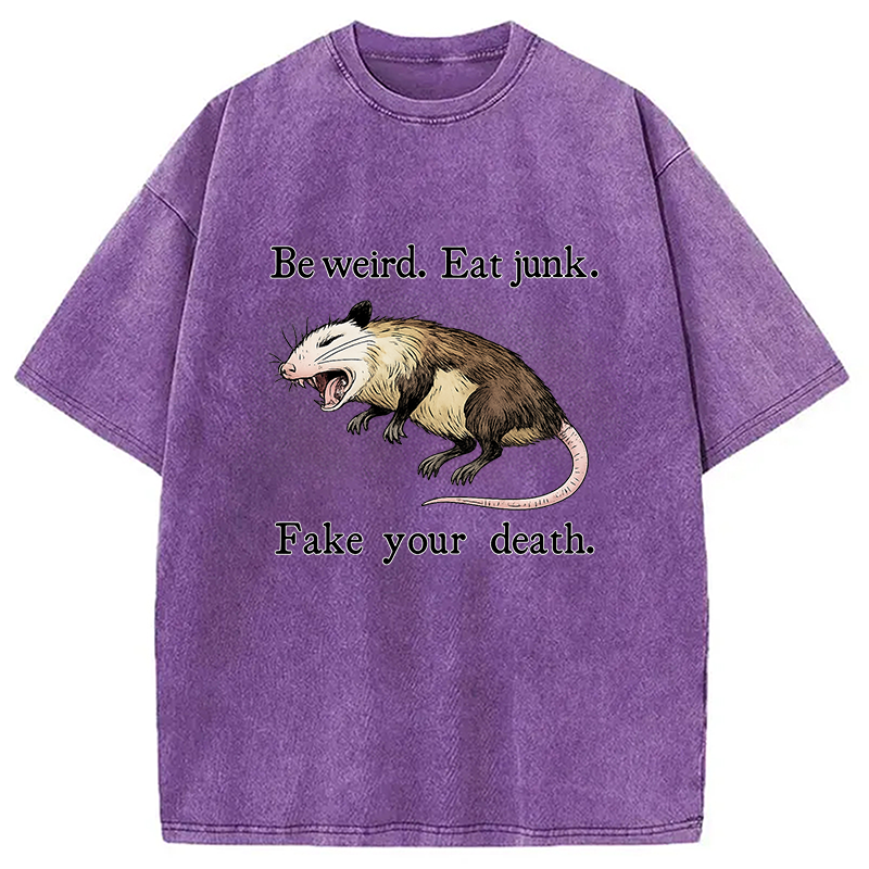 bbb Possum Playing Dead Washed T-Shirt