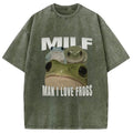 bbb Man I Love Frogs Washed T-Shirt