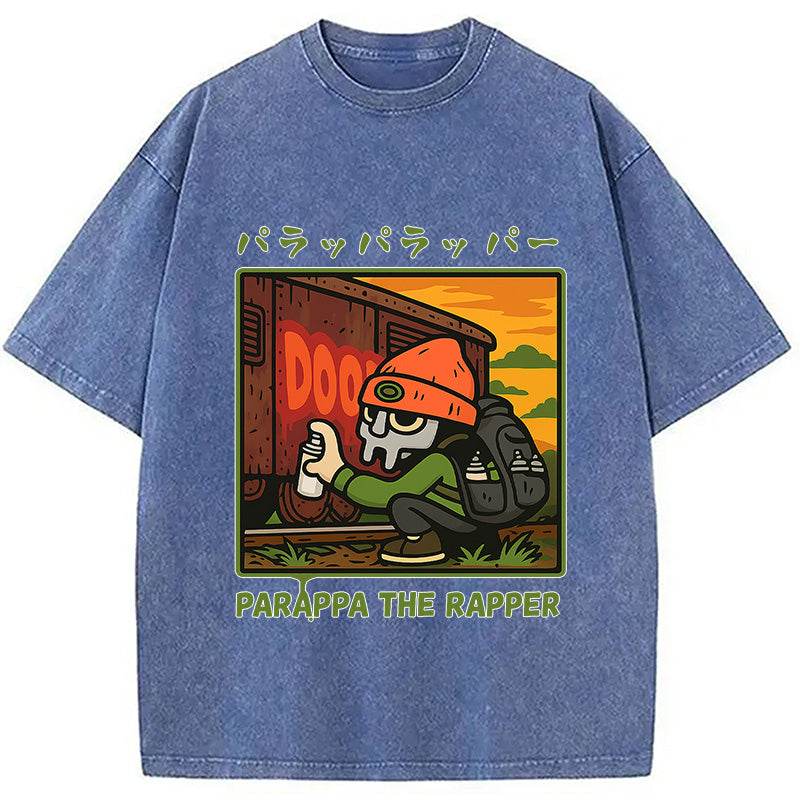 bbb PaRappa the Rapper MF DOOM Washed T-Shirt