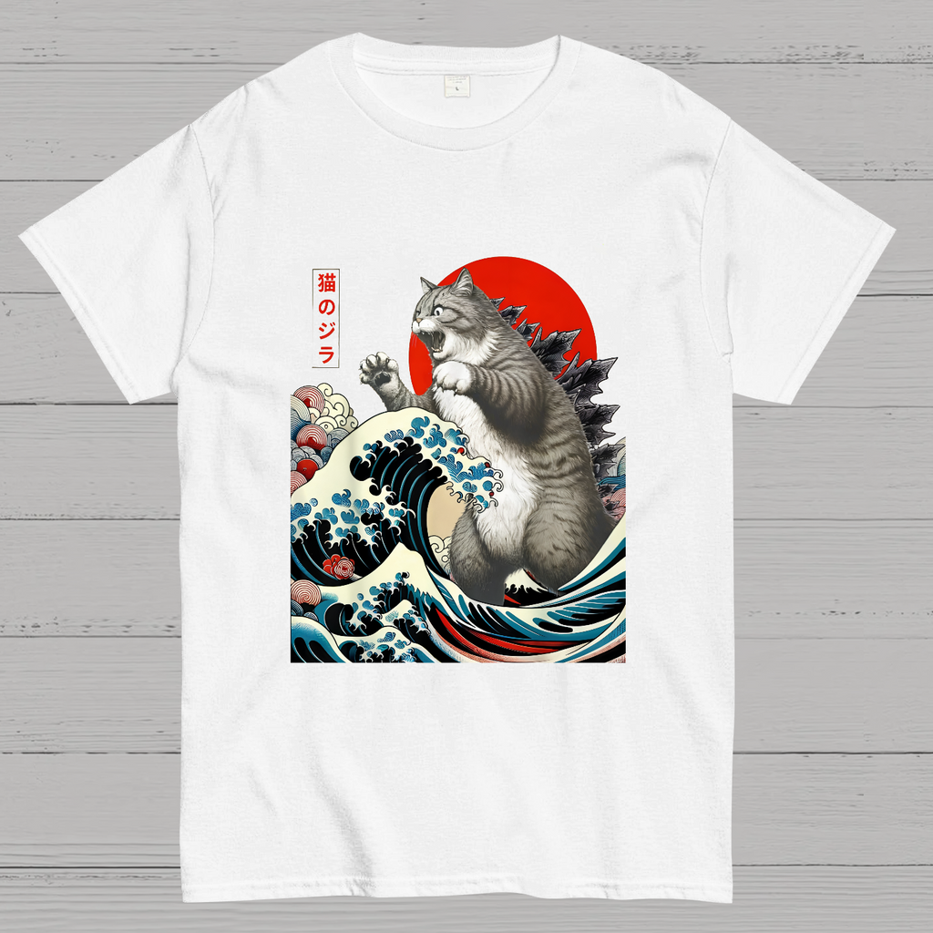 Catzilla Cat Japanese Art T-Shirt