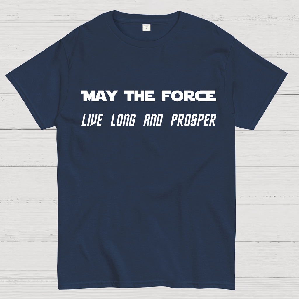 Star Battles May the Force live long and prosper  T-Shirt