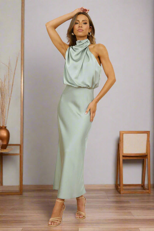 Asymmetric Black Midi Dress for Women - Elegant and Versatile Design for Special Occasions