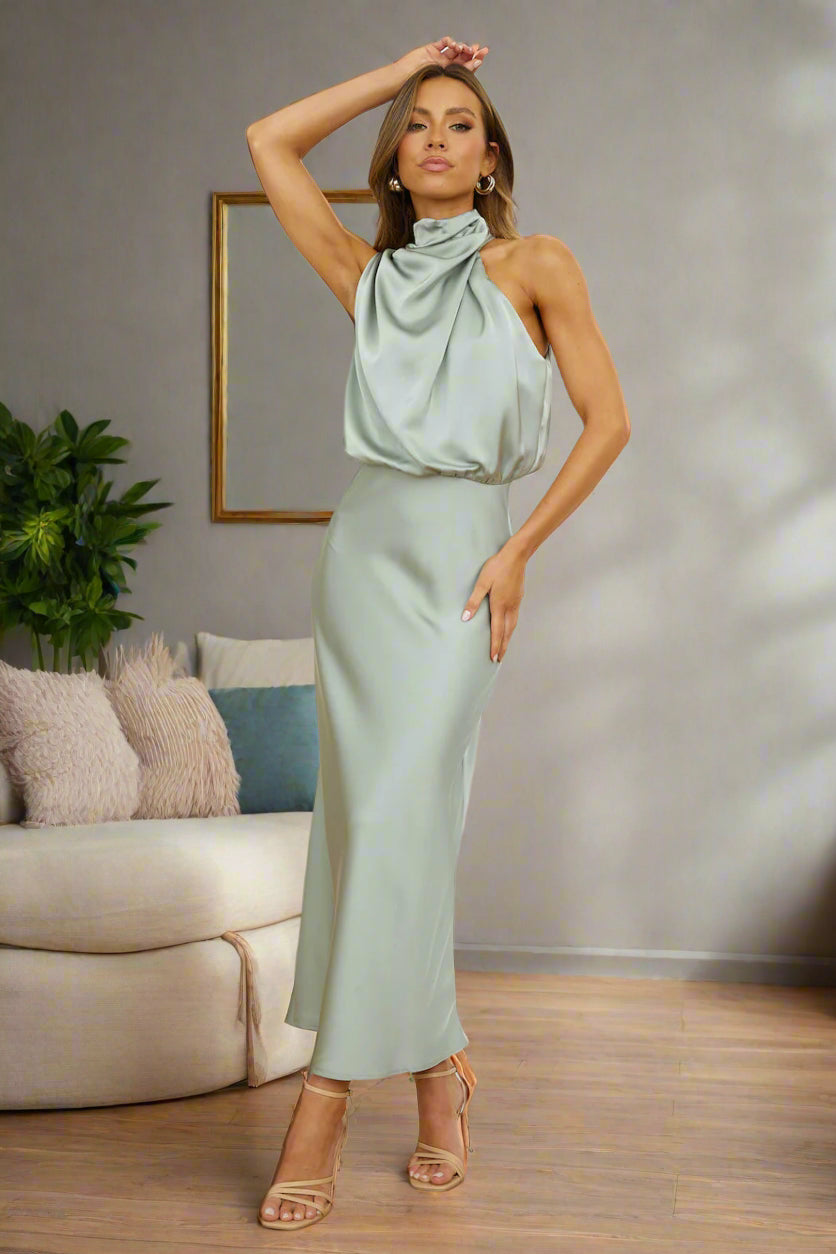 Asymmetric Black Midi Dress for Women - Elegant and Versatile Design for Special Occasions