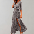 Elegant Women's Maxi Dress - Lightweight Summer Dress for Versatile Occasions