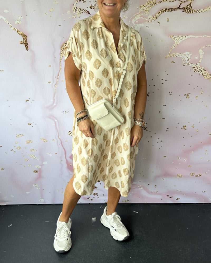 Plus Size Women's Summer Dress, Airy Loose Fit with Breathable Fabric, Available in Natural Colors S to 3XL