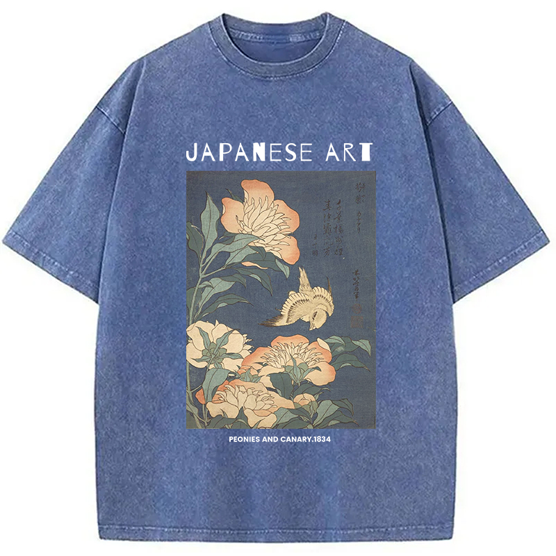 bbb Peonies and Cherry Washed T-Shirt