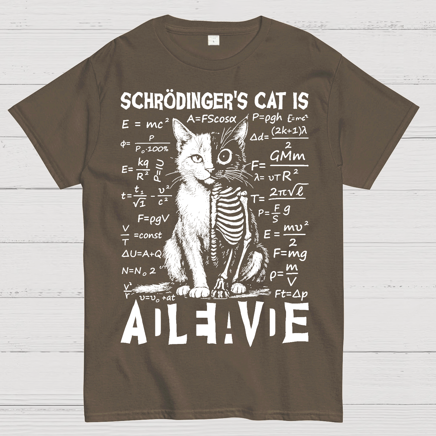 Schrödinger's Cat Dead And Alive  T-Shirt