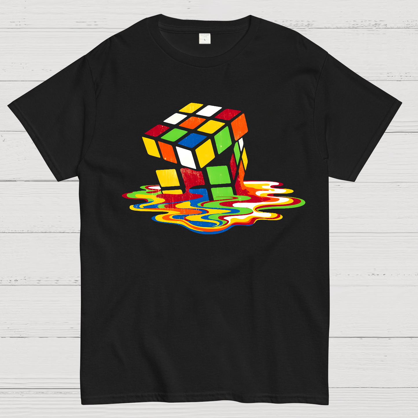 Retro Rubik's Cube Design  T-Shirt