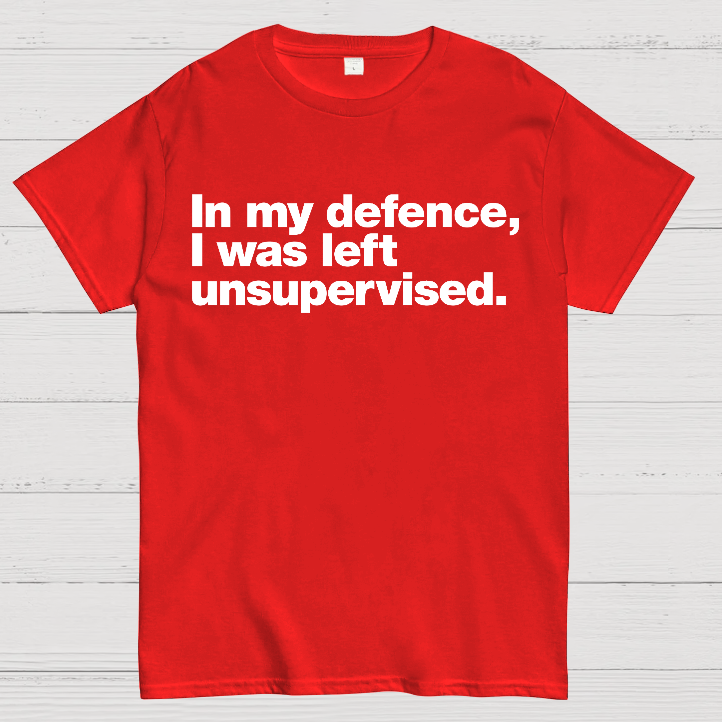 In My Defence，I Was Left Unsupervised. T-Shirt