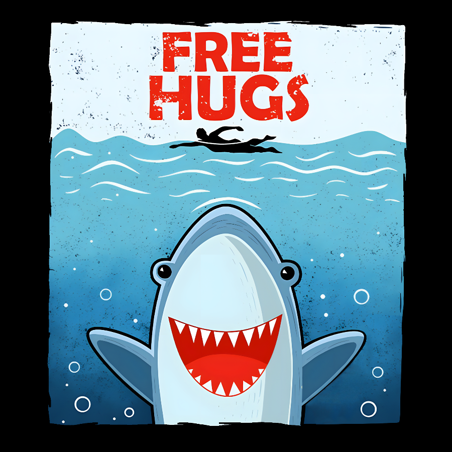 Free Shark Hugs  T-Shirt