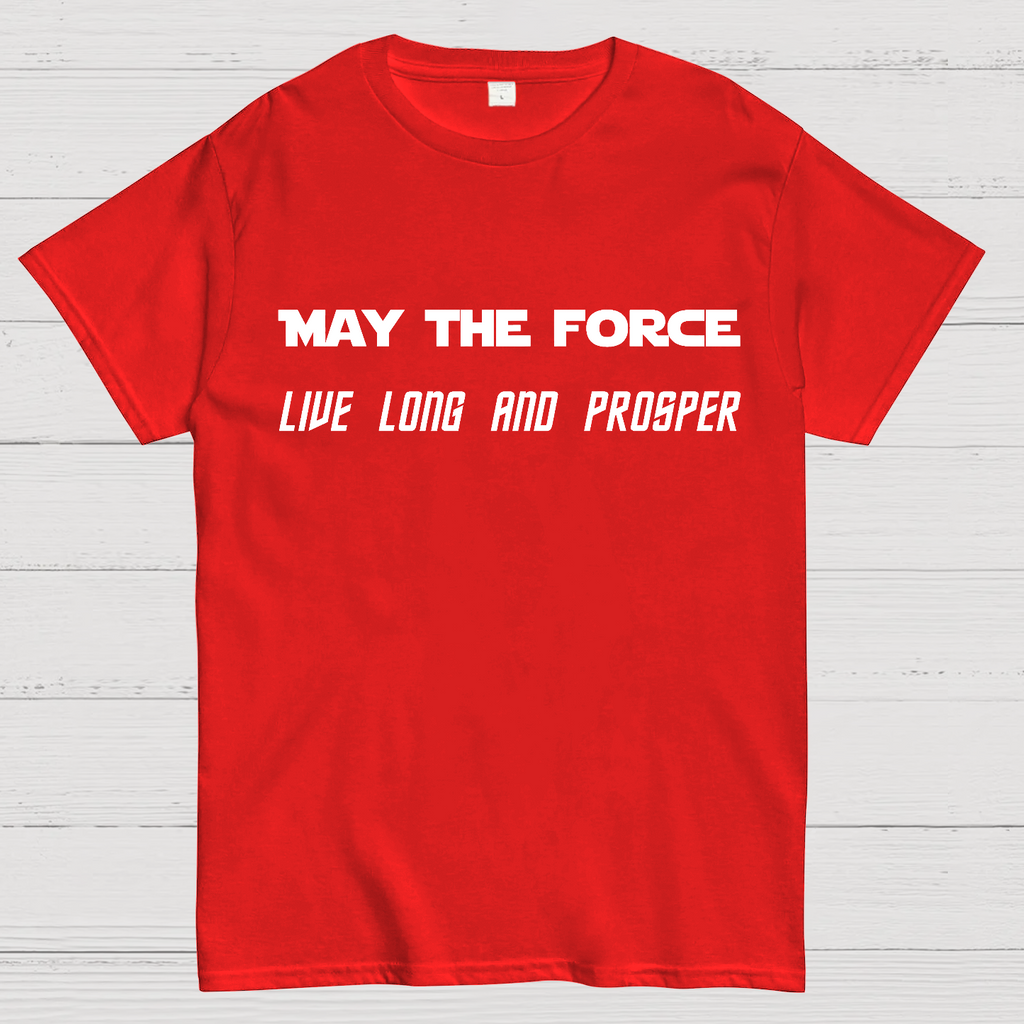 Star Battles May the Force live long and prosper  T-Shirt